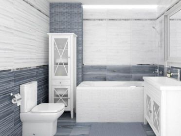 Декор Zen мозаичный чёрный MM60068 20x60 от Laparet