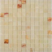 pixmosaic PIX 203 White onyx, чип 23x23 мм, сетка 305х305x6 мм, Полированная