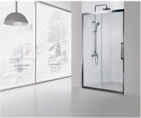 Душевая дверь в нишу Aquanet Delta 160 см. профиль хром, стекло прозрачное