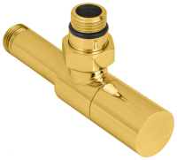 Вентиль угловой Сунержа (цилиндр) G 1/2" НР х G 1/2" НР золото (03-1400-1212)