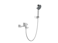 Смесители BelBagno ANCONA Смеситель для ванны и душа в комплекте с ручным душем, шлангом и держателем, хром ANCONA-VAS/DFS-CRM