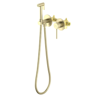 Гигиенический душ со смесителем Aquatek Европа AQ1319BG шлифованное золото