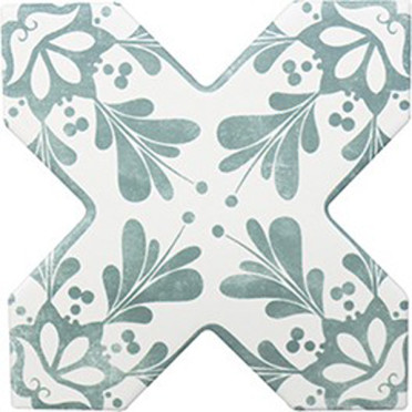 Керамогранит BECOLORS CROSS DEC. STENCIL LAGOON (CV67393) 13.25x13.25 от Cevica (Испания)