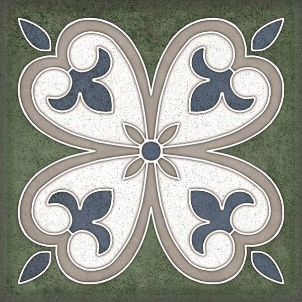 Настенная плитка SMALTO DECOR 4 VERDE 15x15 от Керлайф (Россия)