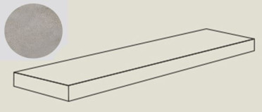 Ступень угловая BLEND CONC.ANG.TOP SX ASH RET левая (PF60006953) 32x120x4.5 от ABK Ceramiche (Италия)