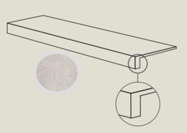 Ступень фронтальная BLEND CONC.GRAD.TOP MOON RET (PF60006948) 32x120x4.5 от ABK Ceramiche (Италия)