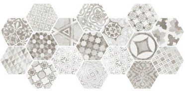 Декор Hexatile CEMENT GARDEN GREY 17.5x20 от Equipe Ceramicas (Испания)
