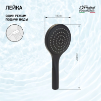 Душевая лейка Paini Torino TRYO155 черный