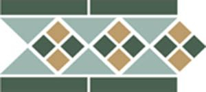 Бордюр Border LISBON with 1 strip (Tr.13, Dots 18+03, Strips 18) 28x15 от TopCer (Португалия)