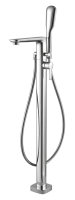 Смеситель напольный для ванны с ручным душем Cezares Tesoro TESORO-F-VDP-01 хром