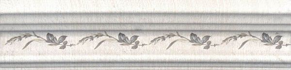 Бордюр Кантри Шик BLB028 Багет белый декорированный 20x5 от Kerama Marazzi (Россия)