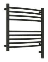 Полотенцесушитель электрический 500х500 Сунержа Богема + выгнутая 15-5803-5050 черный