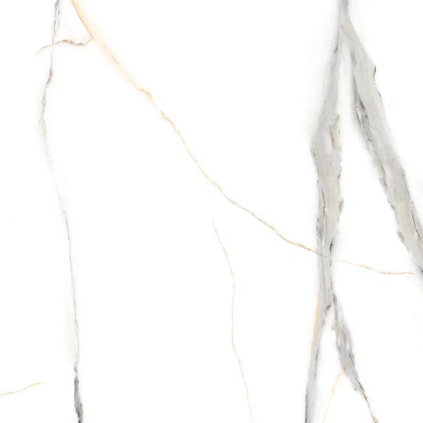 Керамогранит STATUARIO ROCK glossy (ETMAR1219GL6060) 60x60 от Eternal (Индия)