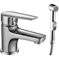 Смеситель для раковины Rossinka S35-15 с гигиеническим душем