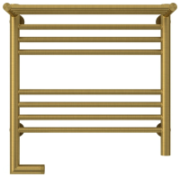 Полотенцесушитель электрический 500x500 Сунержа Богема + с полкой 051-5206-5050 латунь