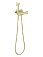 Гигиенический душ со смесителем Aquatek Оберон AQ1027BG шлифованное золото