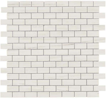 Мозаика керамогранит Marvel Stone Bianco D. Mosaico Lapp. Burattato (AS31) 29.8x29.8 от Atlas Concorde (Италия)