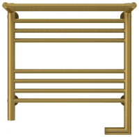 Полотенцесушитель электрический 500x500 Сунержа Богема + с полкой 051-5207-5050 латунь