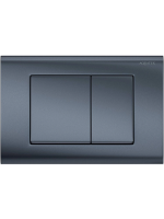 Кнопка смыва Aquatek Pneumo S PNS-0000004 оружейная сталь