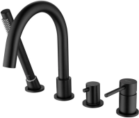 Смеситель на борт ванны Aquatek Европа AQ1348MB черный