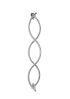 Полотенцесушитель водяной 200x1247 Margaroli Onda 478/4CR хром