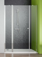 Душевая дверь в нишу Radaway Eos II 140 см. профиль хром, стекло прозрачное