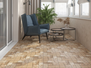 Напольная плитка Exterio бежевая (16433) 29.8x29.8 от Cersanit (Россия)