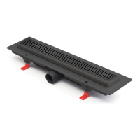 Душевой лоток Paini Harmony CH550HC 550 мм, черный матовый