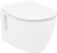 Чаша напольного унитаза с сиденьем микролифт Ideal Standard Connect E042901+E772401 безободковая