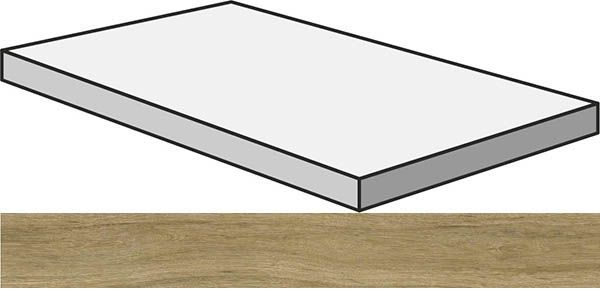 Угловая ступень S.WOOD GRAD.ANG.120/DX W.GO правая 33x120 от Sant Agostino (Италия)