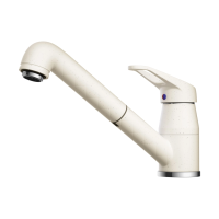 Смеситель для кухни с выдвижной лейкой Omoikiri Tateyama-S-WH 4994138 белый