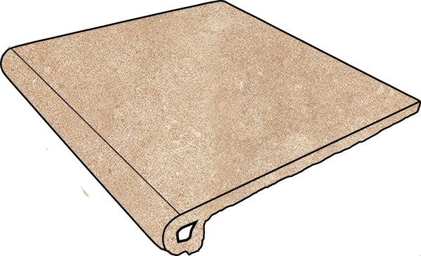 Фронтальная ступень Urban Beige Anti-Slip Round. Beige 30x33 от Gres de Aragon (Испания)