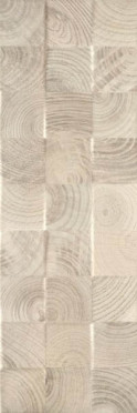 Плитка настенная Daikiri Beige Wood Kostki Struktura 25x75 от Paradyz (Польша)