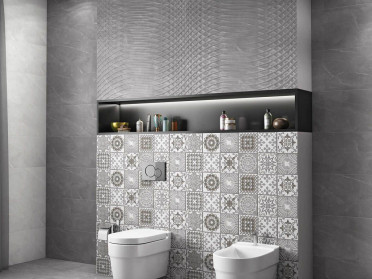 Настенная плитка ARMANI GREY ACROSS 30x90 от Gravita (Индия)