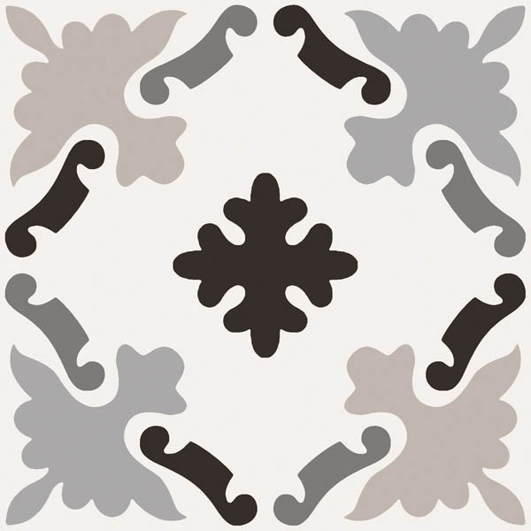 Керамогранит Patchwork B&W 03 20x20 от Sant Agostino (Италия)