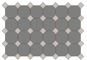 Керамогранит CE.SI. ART DECO Nickel ottagono СП165 10x10 от CE.SI. (Италия)