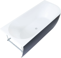 Акриловая ванна Aquanet Family Elegant A 180x80 3805N Matt Finish панель Black matte 3805-N-MW-MB