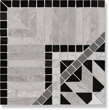 Декор Via Appia Cant. Corfu Negro 21.7x21.7 от Vives Ceramica (Испания)