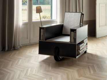 Керамогранит FLEUR DE BOIS CHEVRON CHOC N/R (R) (03026А) 60x120 от Piemme Ceramiche (Valentino) (Италия)