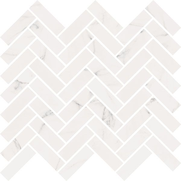 Мозаика SENSI MOS CHEVRON STATUARIO 30x30 от ABK Ceramiche (Италия)