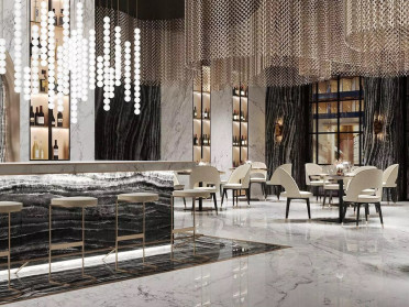 Керамогранит Marble SL Гемма черно-белый лаппатированный (SG071802R) 119.5x320x11 от Kerama Marazzi (Россия)