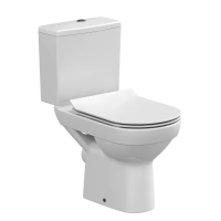 Унитаз-компакт напольный с бачком и сиденьем микролифт Cersanit City S-KO-CIT011-3/5-COn-S-DL-w безободковый