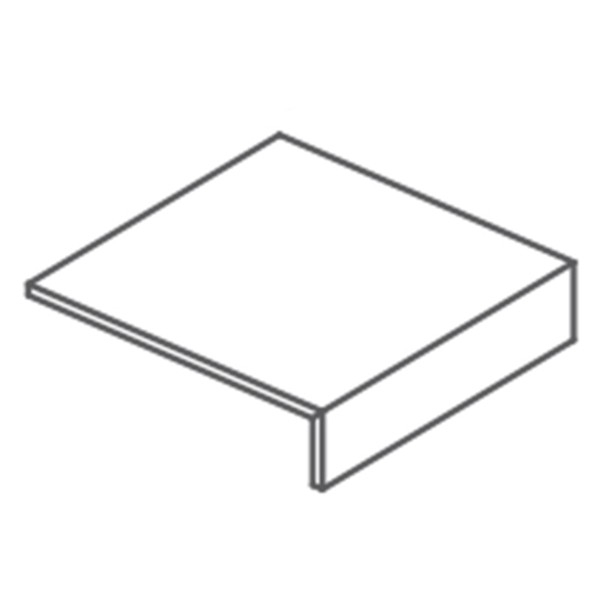 Фронтальная ступень г-образная SHALE GREIGE ELEMENTO L (SL03L682A) 6.5x60x60 от Italgraniti (Италия)