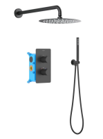 Душевая система Aquatek Европа AQ1376MB черный