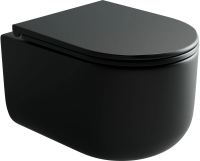 Унитаз подвесной с сиденьем микролифт Ceramica Nova Ulma CN4006MB безободковый