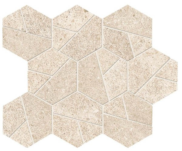 Мозаика Boost Stone Ivory Mosaico Hex (A7CU) 25x28.5 от Atlas Concorde (Италия)