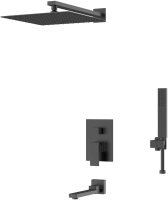 Душевая система D&K Bayern.Liszt DA1515605A04 черная