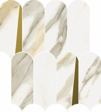 Мозаика STELLARIS CALACATTA GOLD MOSAICO ELEGANT (620110000230) 32.5x36.1 от Italon (Россия)