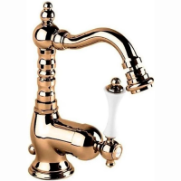 Смеситель для биде Cezares Margot MARGOT-BSM2-02-Bi бронза ручка белая