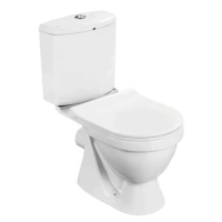 Унитаз-компакт напольный с бачком и сиденьем микролифт Santek Алькор 1.WH50.1.835 безободковый